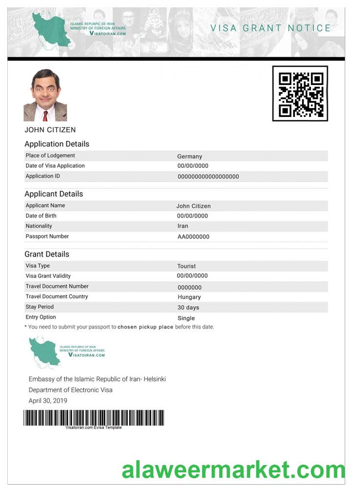 IRAN e-visa